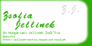 zsofia jellinek business card